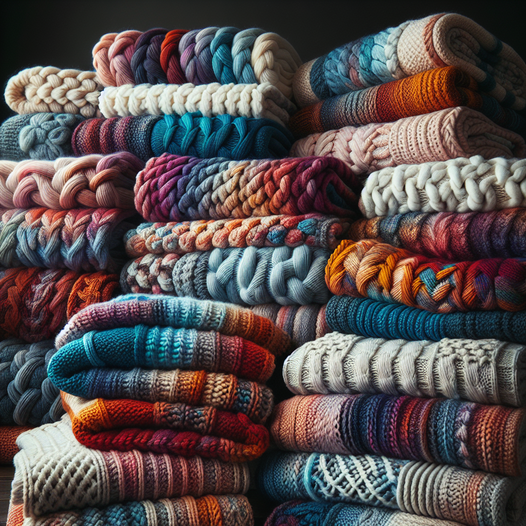 Knitted Throw Blankets for Cozy Evenings