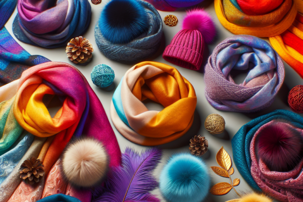 Vibrant Scarves and Hats: Bold and bright colors in accessories are in vogue. Scarves and hats in striking shades can add a pop of color to your winter wardrobe​​.