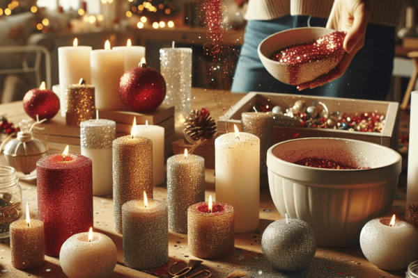 Add Sparkle to Your Home with DIY Christmas Glitter Candle Crafts for a Dazzling Festive Touch