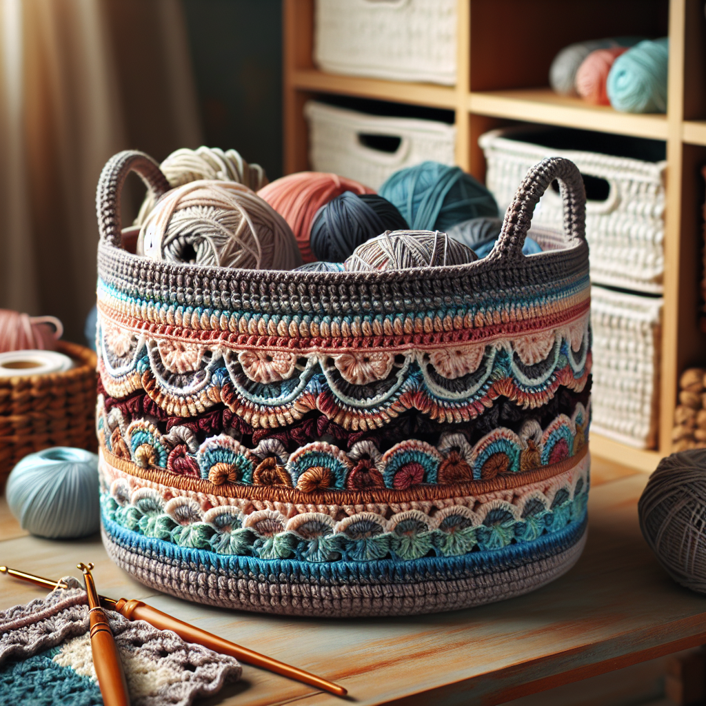 Crochet Basket for Storage