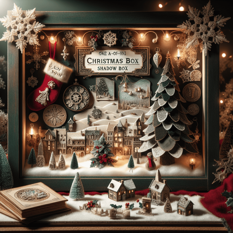 Design a Unique Christmas Shadow Box Display for a Creative and Personalized Holiday Decoration