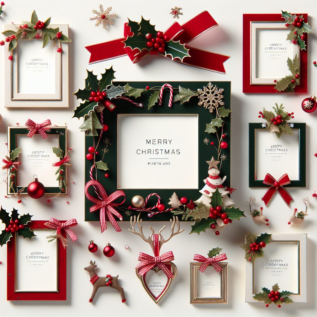 Personalized Christmas Photo Frames. Craft unique photo frames as gifts or decorations.