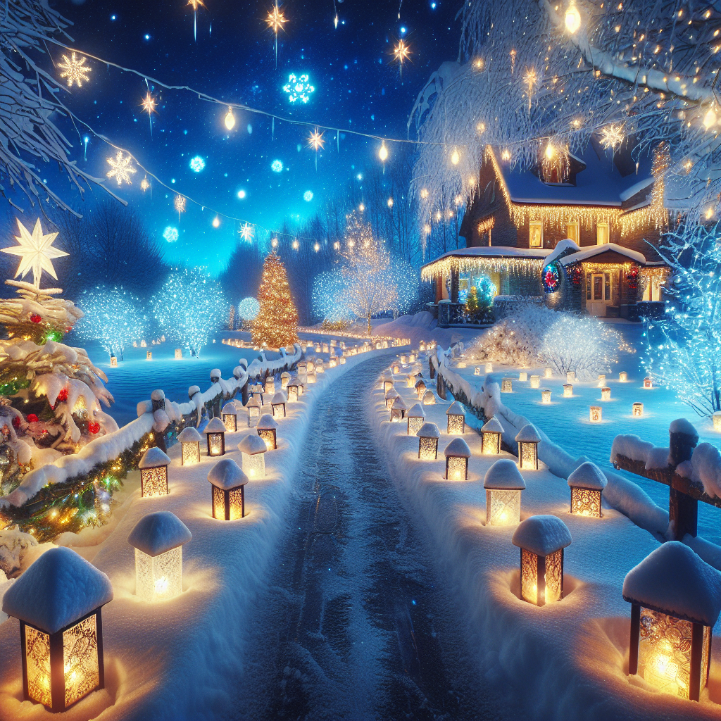 Design a Stunning DIY Outdoor Christmas Light Luminaries Pathway for a Magical Holiday Ambiance