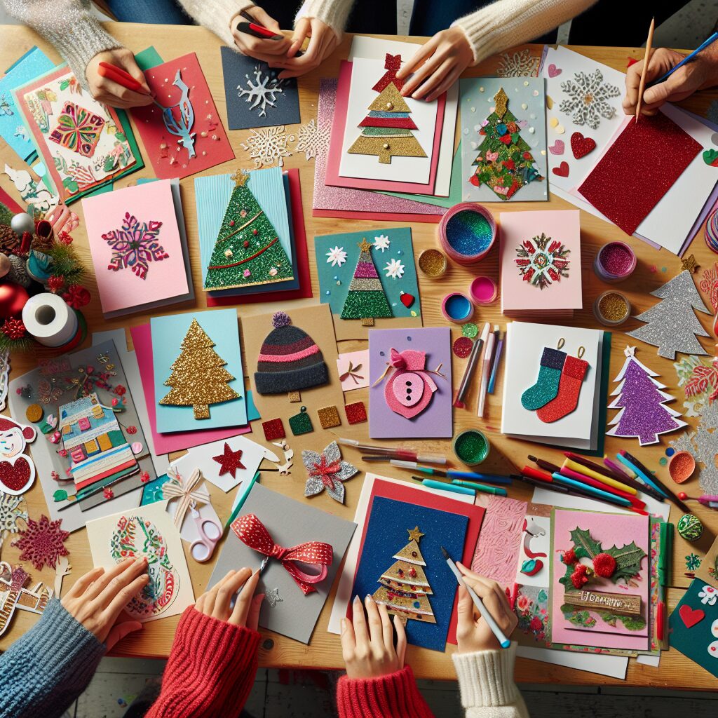 Christmas Card Crafting Session. Design and create your own Christmas cards.