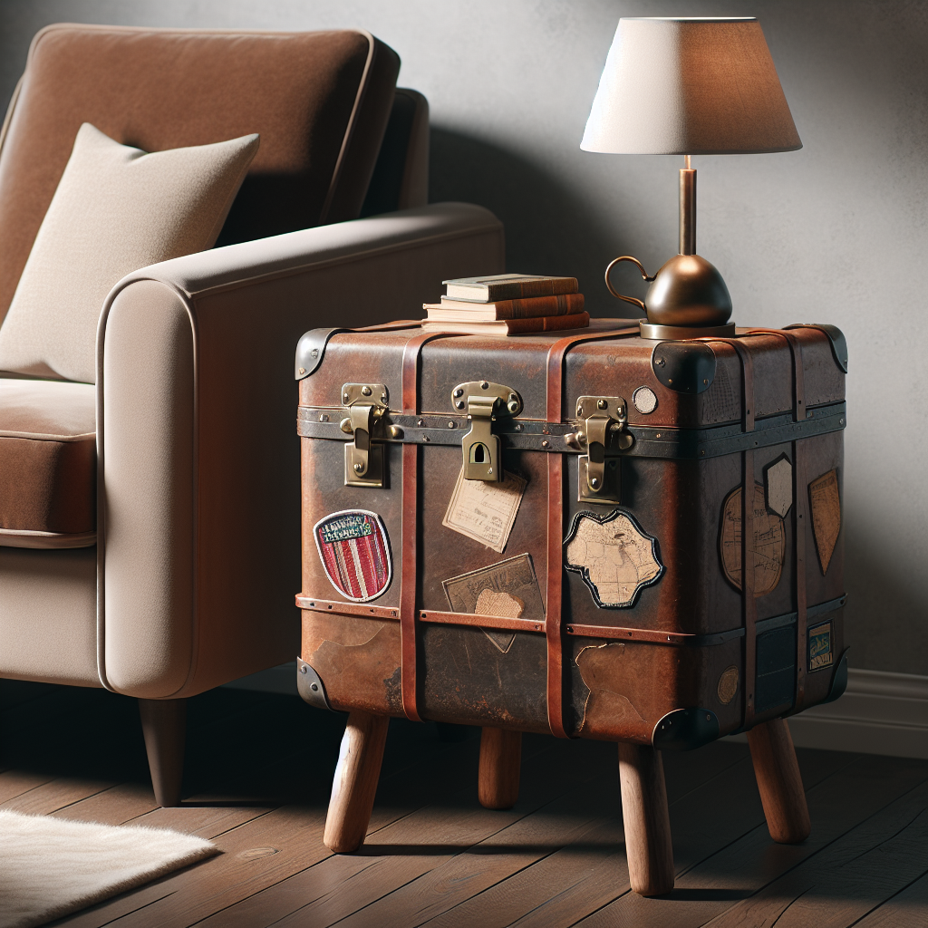 Crafting a Vintage Suitcase Side Table