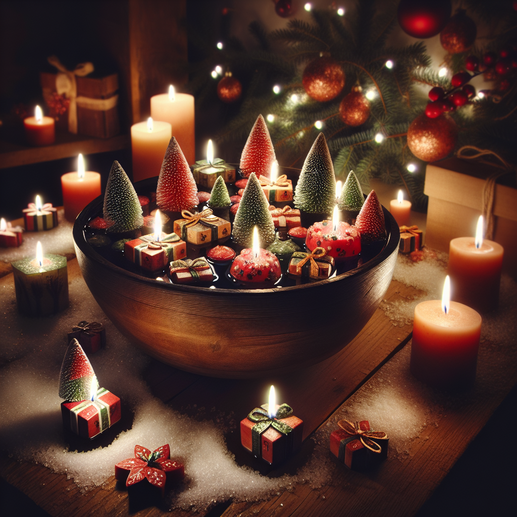 Create a Festive Atmosphere with Handmade Christmas Floating Candles for a Warm Holiday Glow