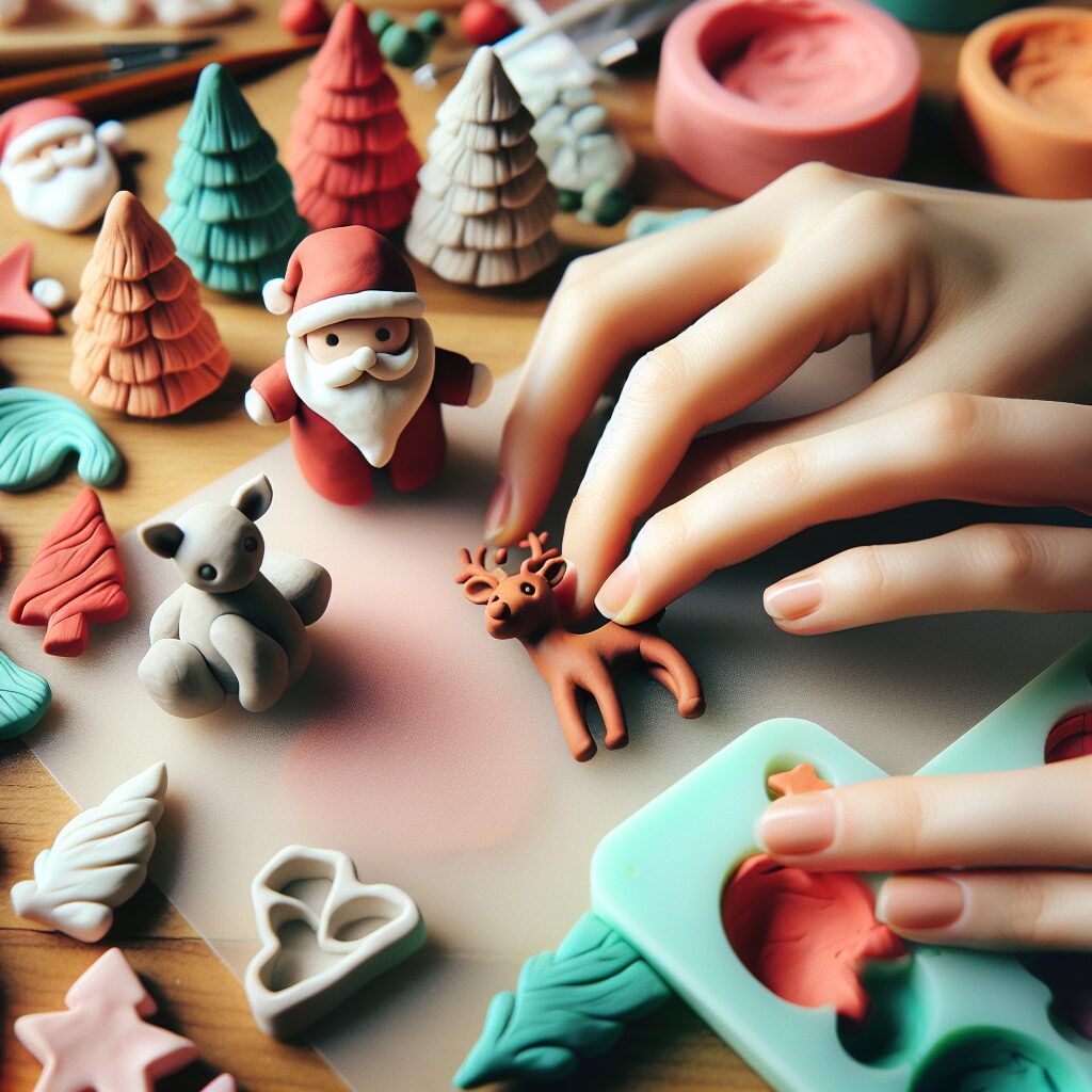 Christmas Clay Figurines. Mold and paint clay figurines for a personal touch.