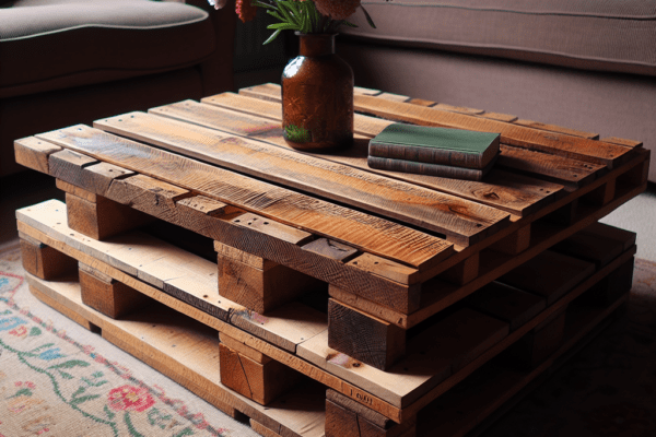 Upcycled Pallet Wood Coffee Table