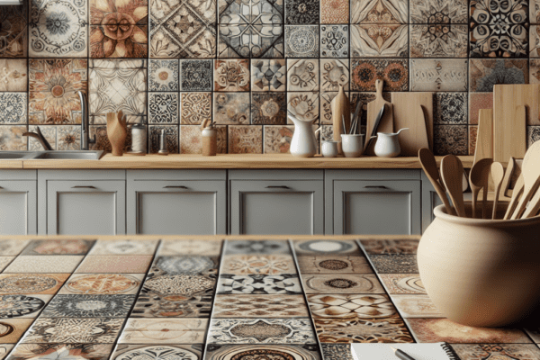 Designing a Kitchen Backsplash with Vinyl Tiles