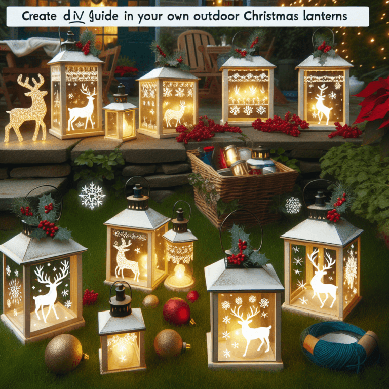 Build Your Own Outdoor Christmas Lanterns to Illuminate Your Garden with Holiday Spirit