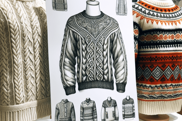 Traditional Sweater Designs: Classic designs like Guernsey/Gansey-style garments and Norwegian fisherman's sweaters are making a comeback​​.