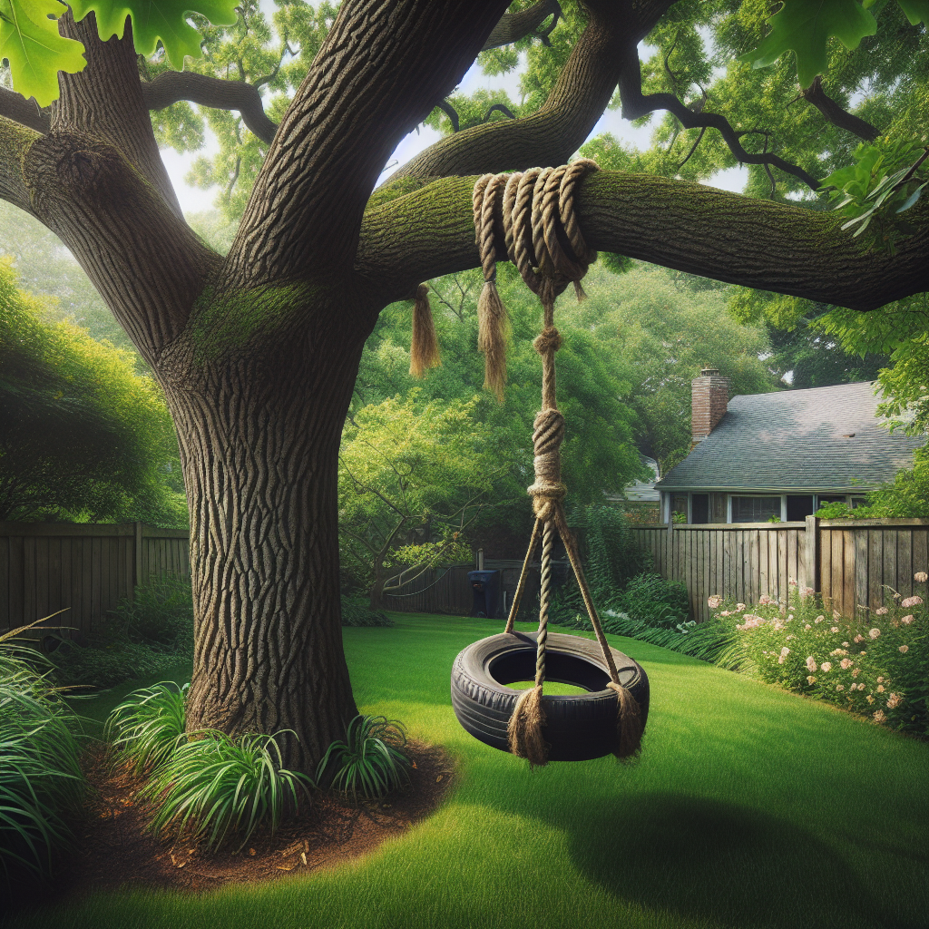 Upcycled Tire Swing for the Backyard