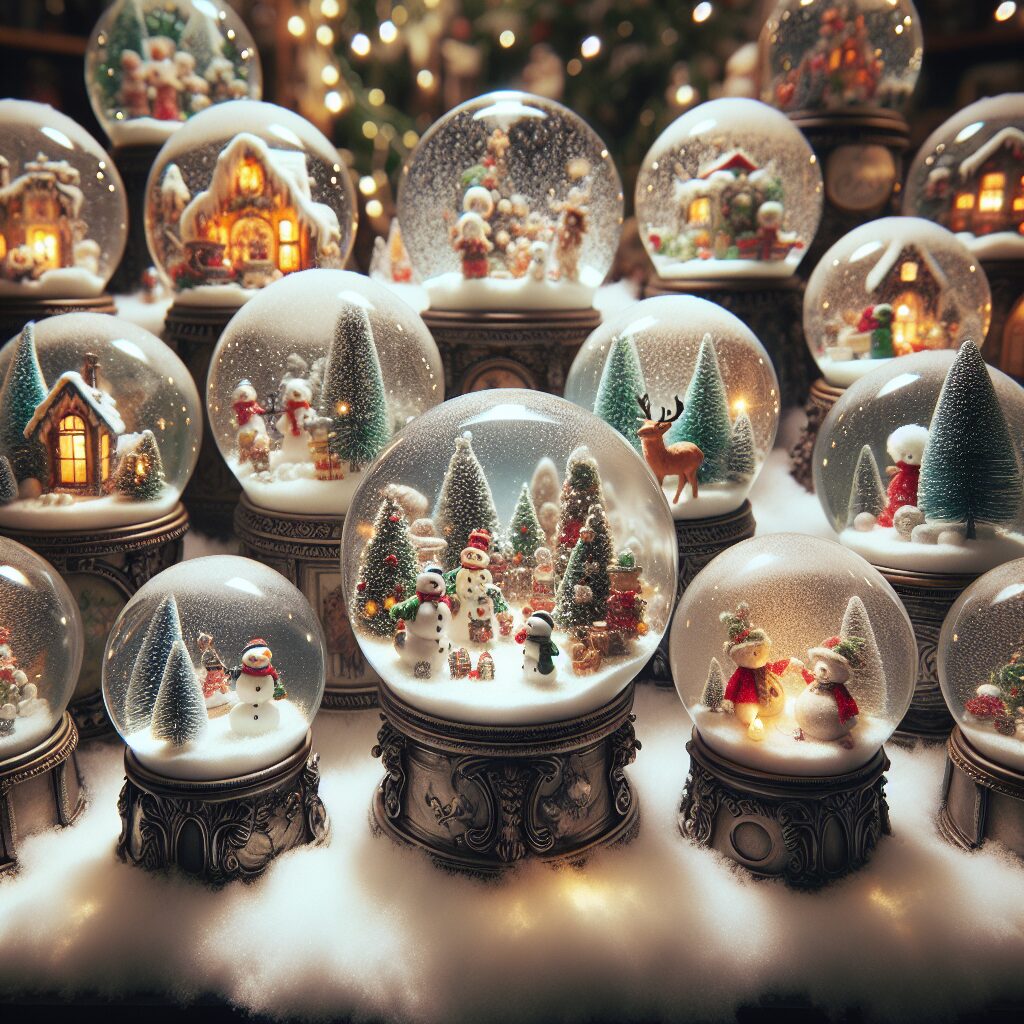 Christmas Snow Globe Creations. Make your own snow globes for a charming holiday display.