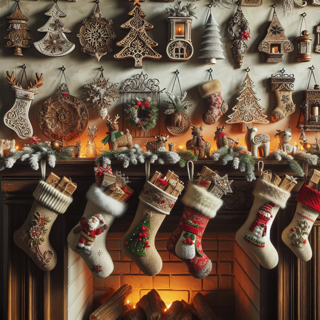 Craft Unique Christmas Stocking Holders for a Charming and Functional Holiday Mantel Display