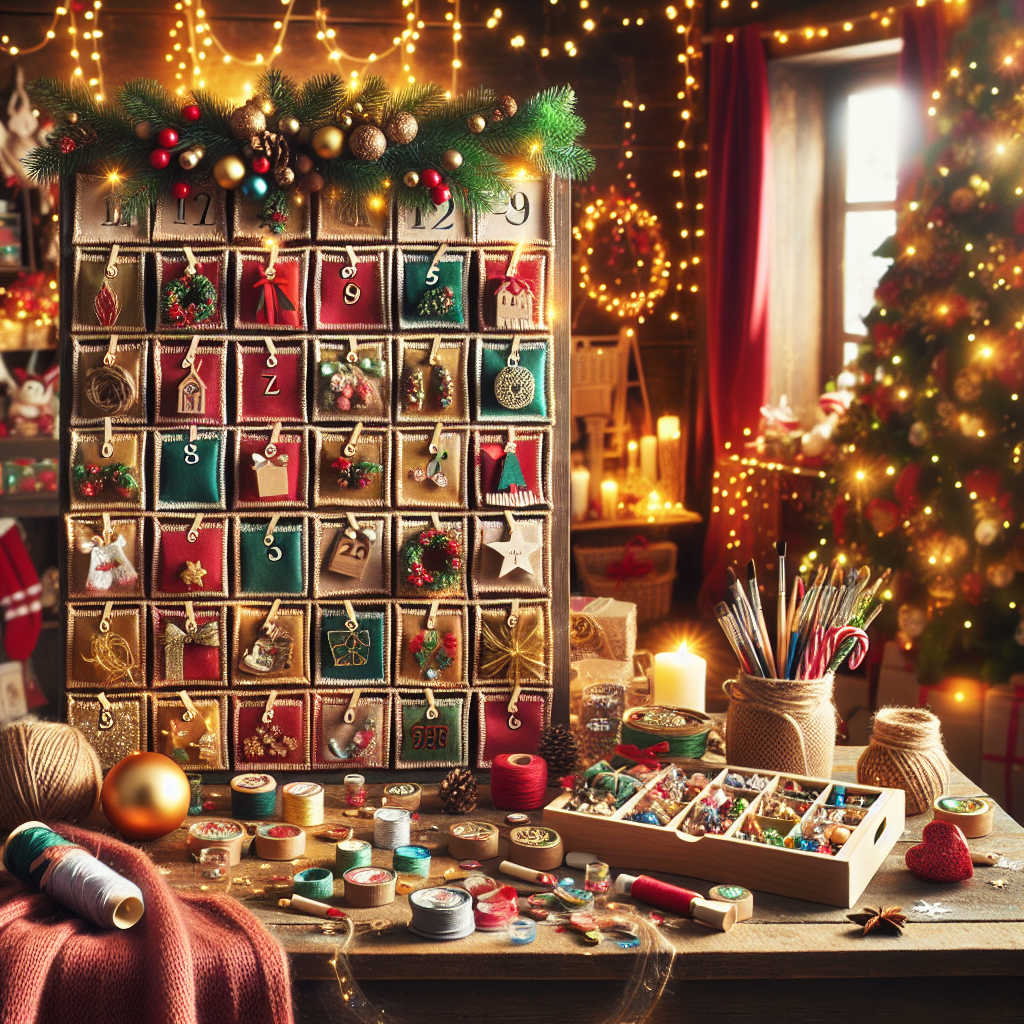Create a Festive Atmosphere with a Homemade Christmas Advent Calendar for Counting Down the Days