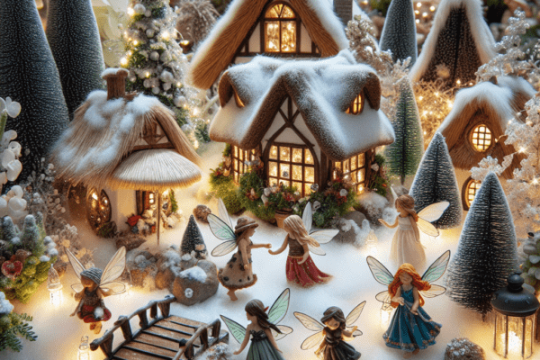 Create a Whimsical Christmas Fairy Garden Display for a Magical Addition to Your Holiday Decor