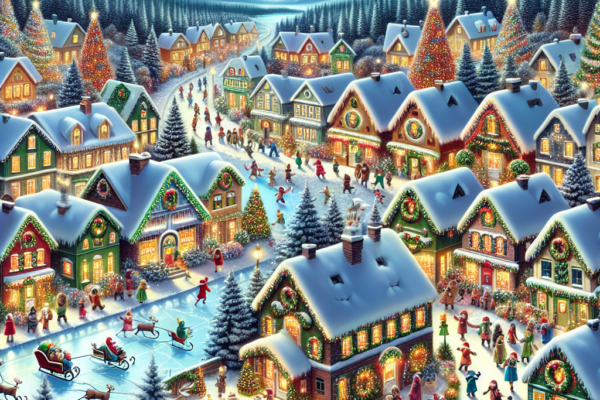 Design an Enchanting Christmas Village Display for a Magical Touch to Your Holiday Decor