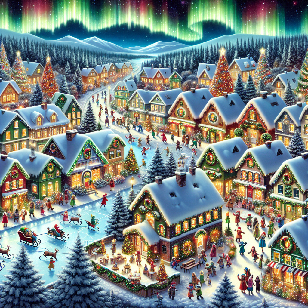Design an Enchanting Christmas Village Display for a Magical Touch to Your Holiday Decor