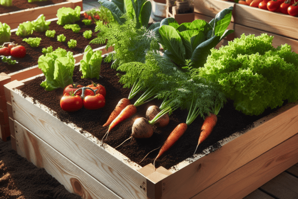 DIY Vegetable Garden Planter Boxes for Fresh Produce