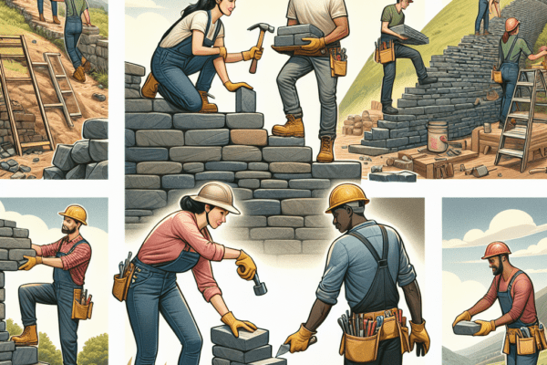 Building Dry Stack Stone Wall on Slopes: DIY