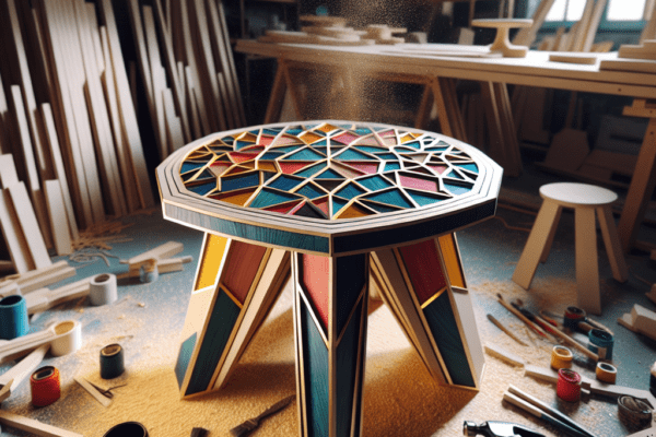 Crafting a Hand-Painted Geometric Accent Table