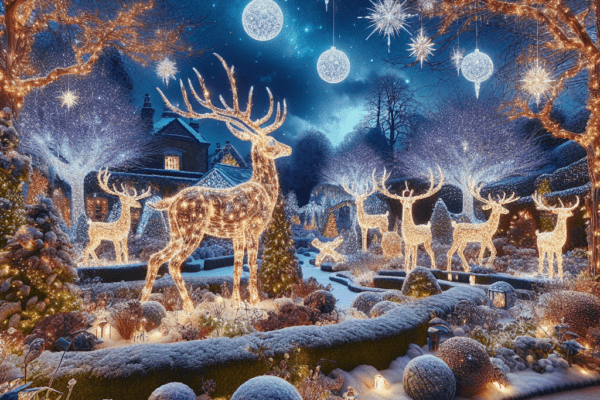 Craft a Magical Outdoor Christmas Reindeer Display to Illuminate Your Garden This Festive Season