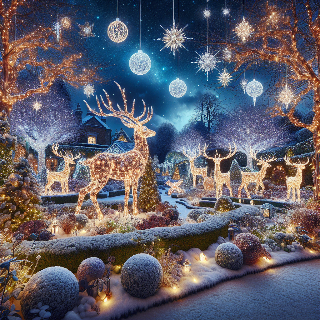 Craft a Magical Outdoor Christmas Reindeer Display to Illuminate Your Garden This Festive Season