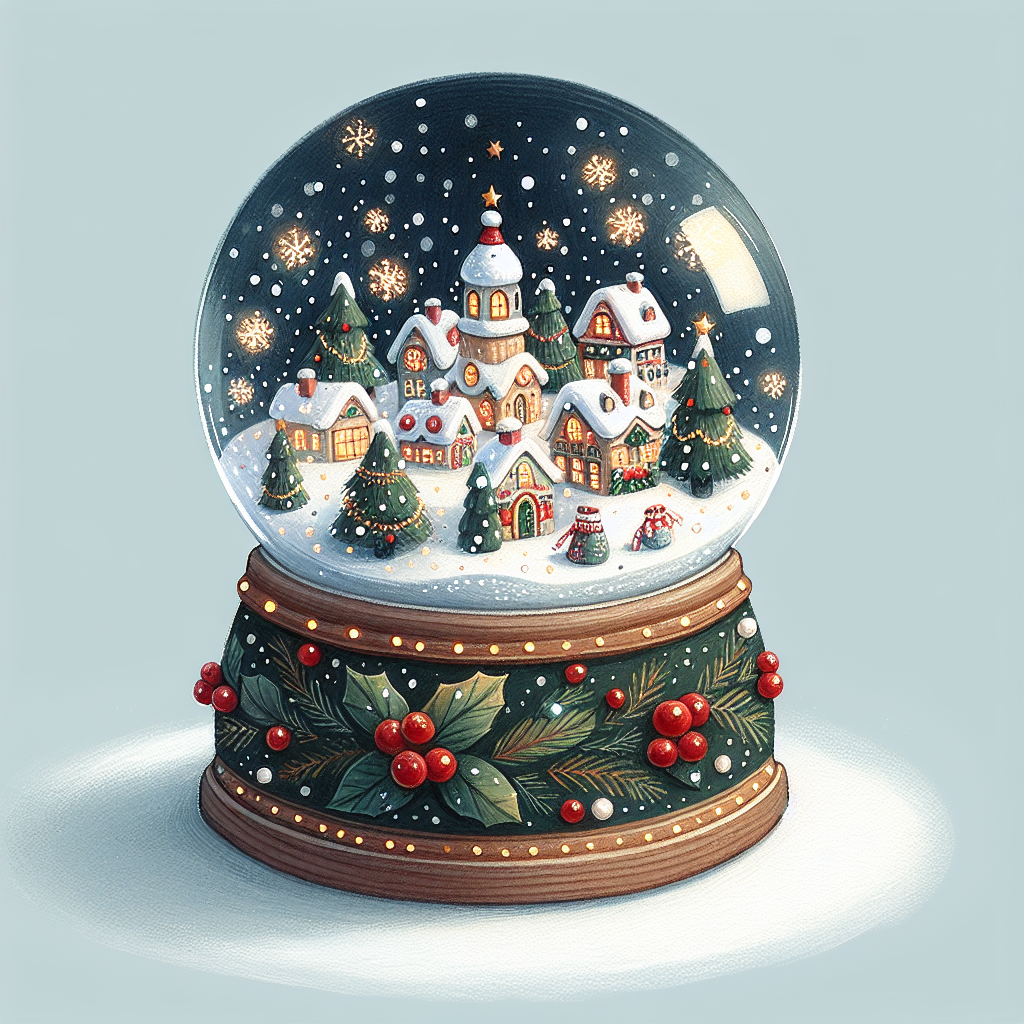 Create a Whimsical Handcrafted Christmas Snow Globe, a Perfect Addition to Your Festive Decor