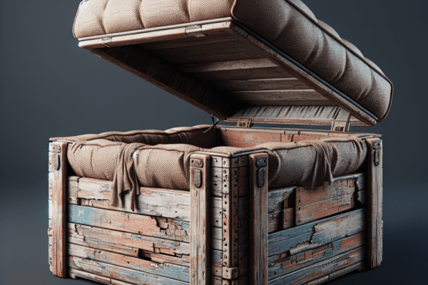 Building a Vintage-Style Crate Storage Ottoman
