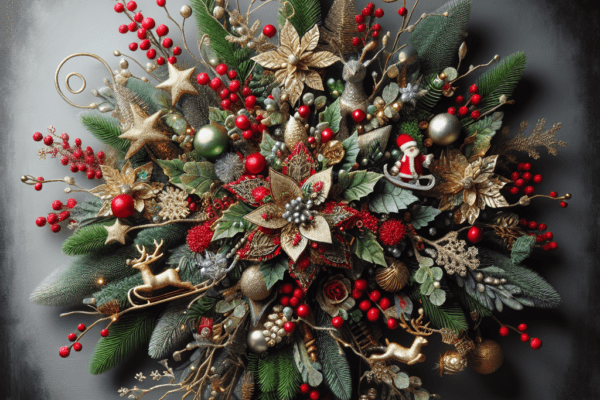 Create a Unique Handcrafted Christmas Centerpiece, Perfect for Adding Holiday Charm to Your Table