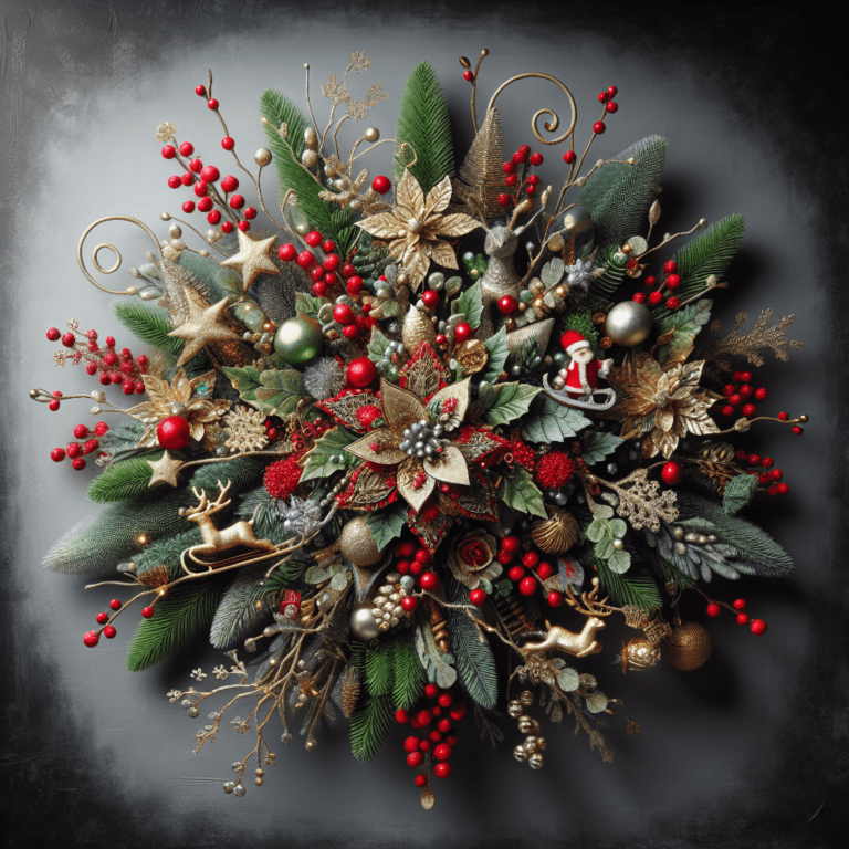 Create a Unique Handcrafted Christmas Centerpiece, Perfect for Adding Holiday Charm to Your Table