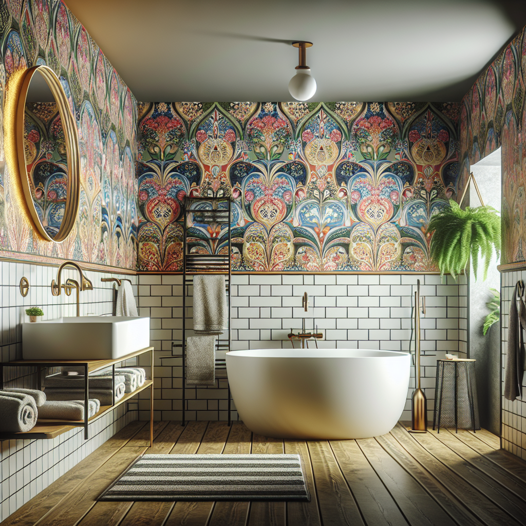 Bold Patterns: Revitalizing Your Bathroom with Wallpaper