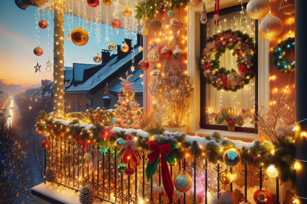 Design a Festive and Bright Christmas Balcony Display to Spread Holiday Cheer in Your Neighborhood