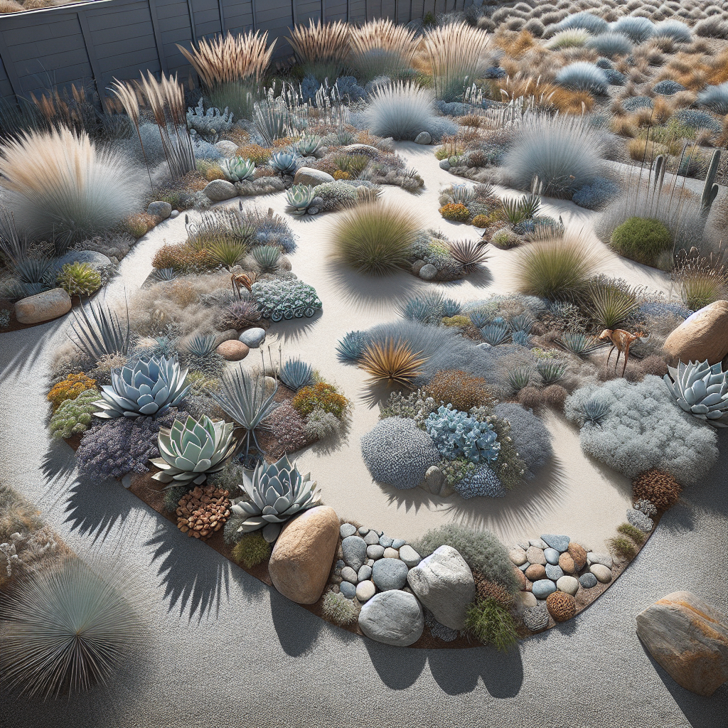 Drought-Tolerant Xeriscape Garden for Water Conservation