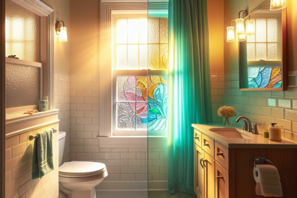 Brightening Up a Dark Bathroom with Color and Light