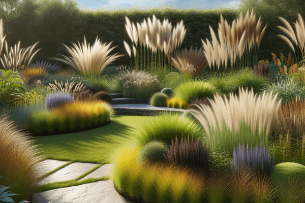 Ornamental Grass Garden for Textural Contrast