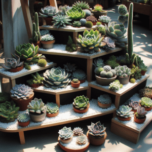 Succulent Garden Display for Low-Maintenance Charm