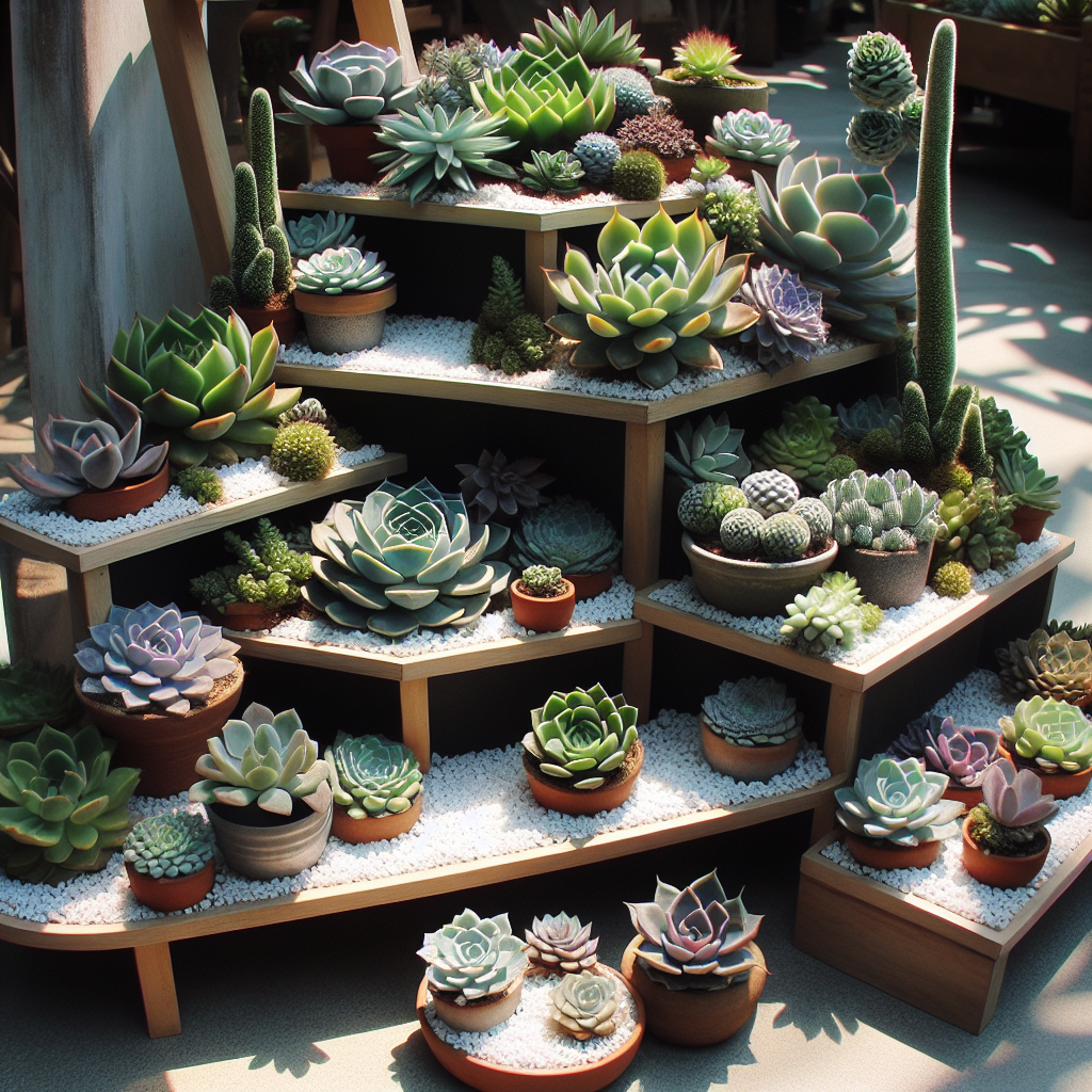 Succulent Garden Display for Low-Maintenance Charm