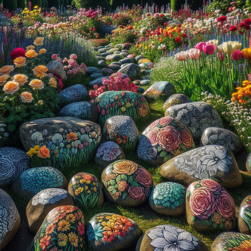 Creative Garden Rock Art for Natural Beauty