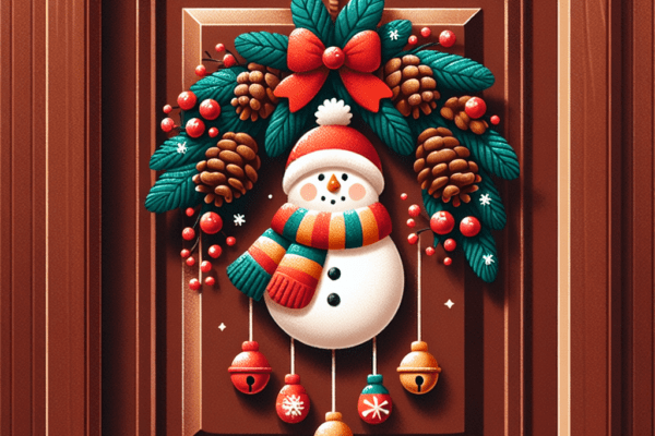 Design a Festive DIY Christmas Door Hanger to Add a Cheerful and Welcoming Touch to Your Home