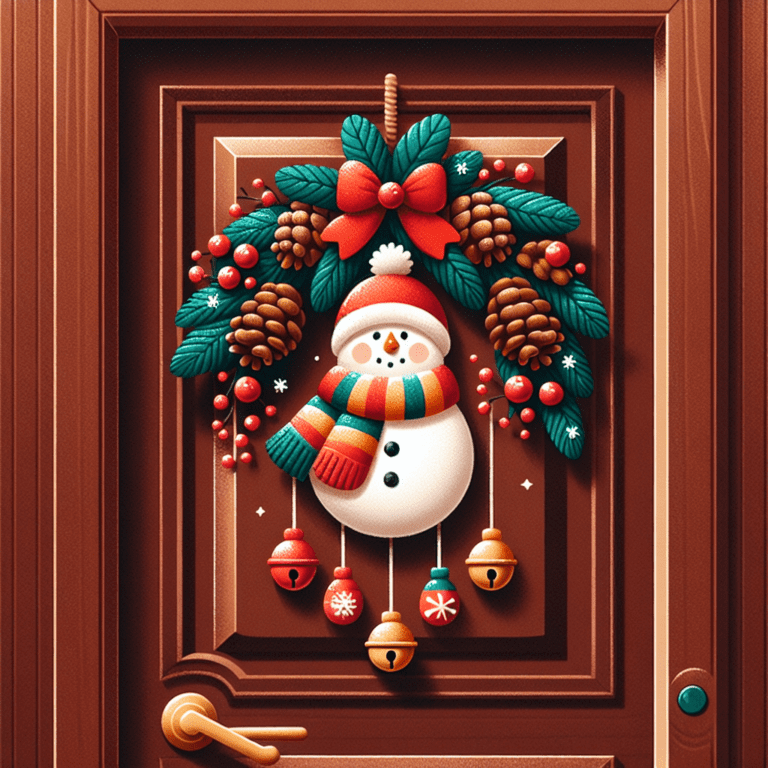 Design a Festive DIY Christmas Door Hanger to Add a Cheerful and Welcoming Touch to Your Home