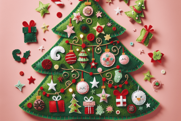 Design a Whimsical Christmas Felt Tree Decoration for a Fun and Creative Holiday Project